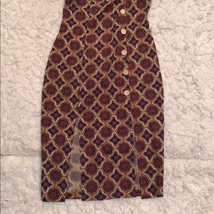 Patterned midi dress